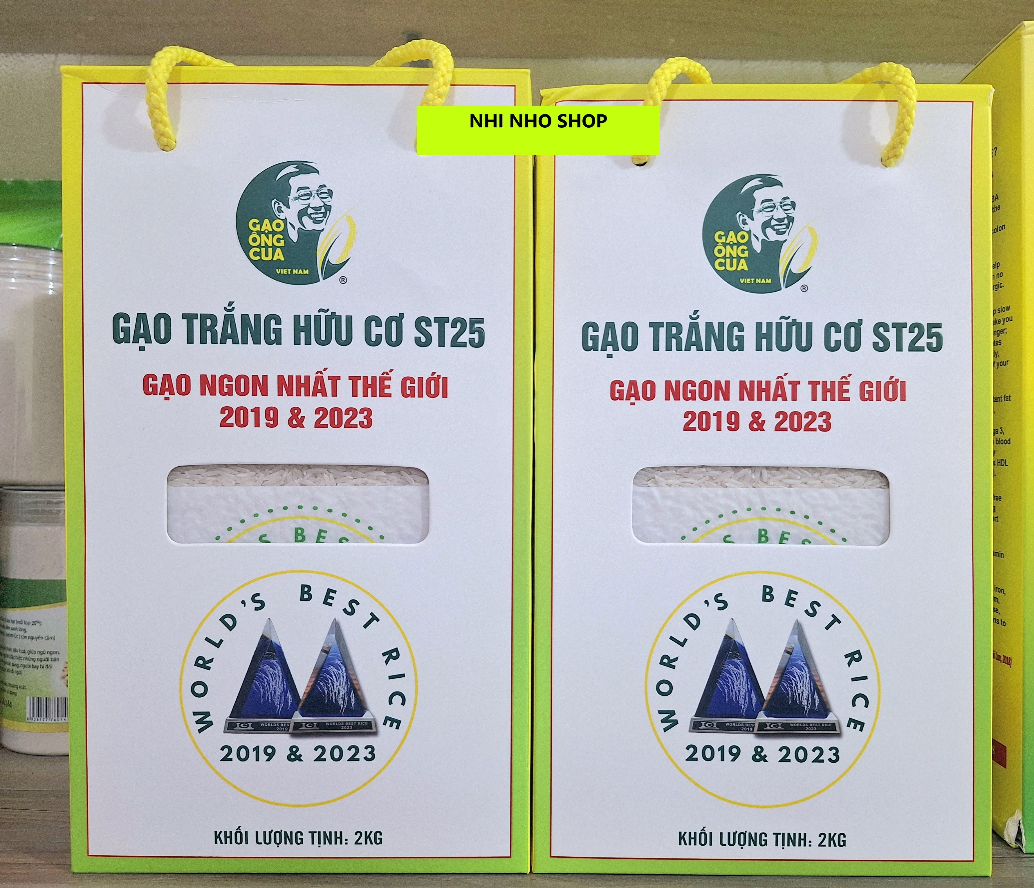 Organic Ong Cong Rice St25 (2kg Vacuum Packed Box)