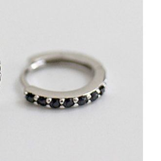 HOOP QA Silver Earrings