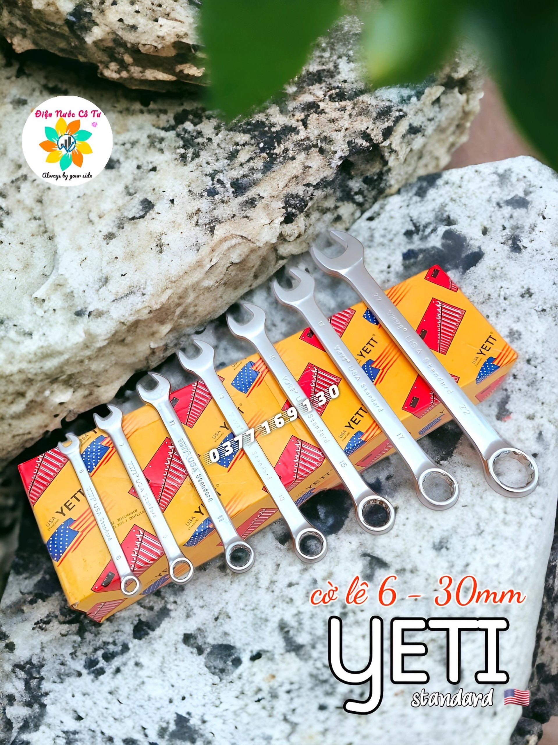 Cờ lê vòng miệng yeti tùy size các loại từ 6- 25mm
