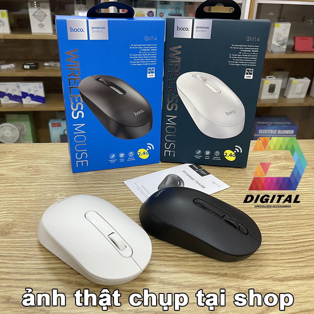 Chuột Không Dây Hoco Gm14 Chính Hãng - Mouse Wireless