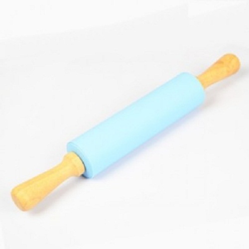 Cây lăn bột silicon cán gỗ lớn 48 cm