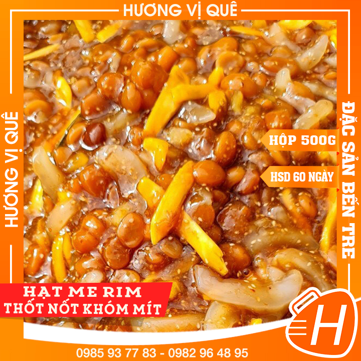 Hạt Me Rim Thốt Nốt Khóm Mít - Hủ 500g - Đặc Sản Bến Tre
