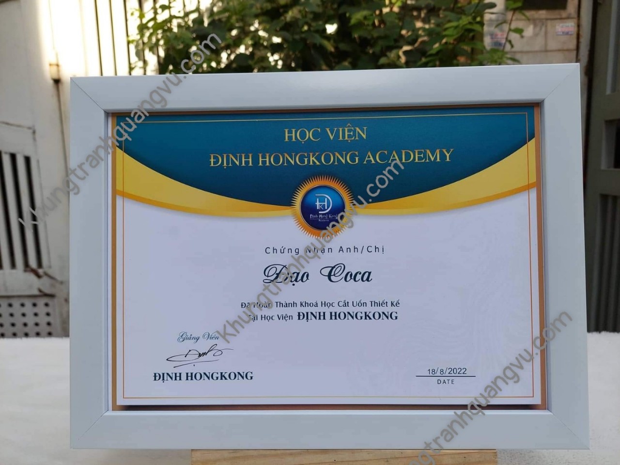 khung bằng khen A4(21*30)cm MICA