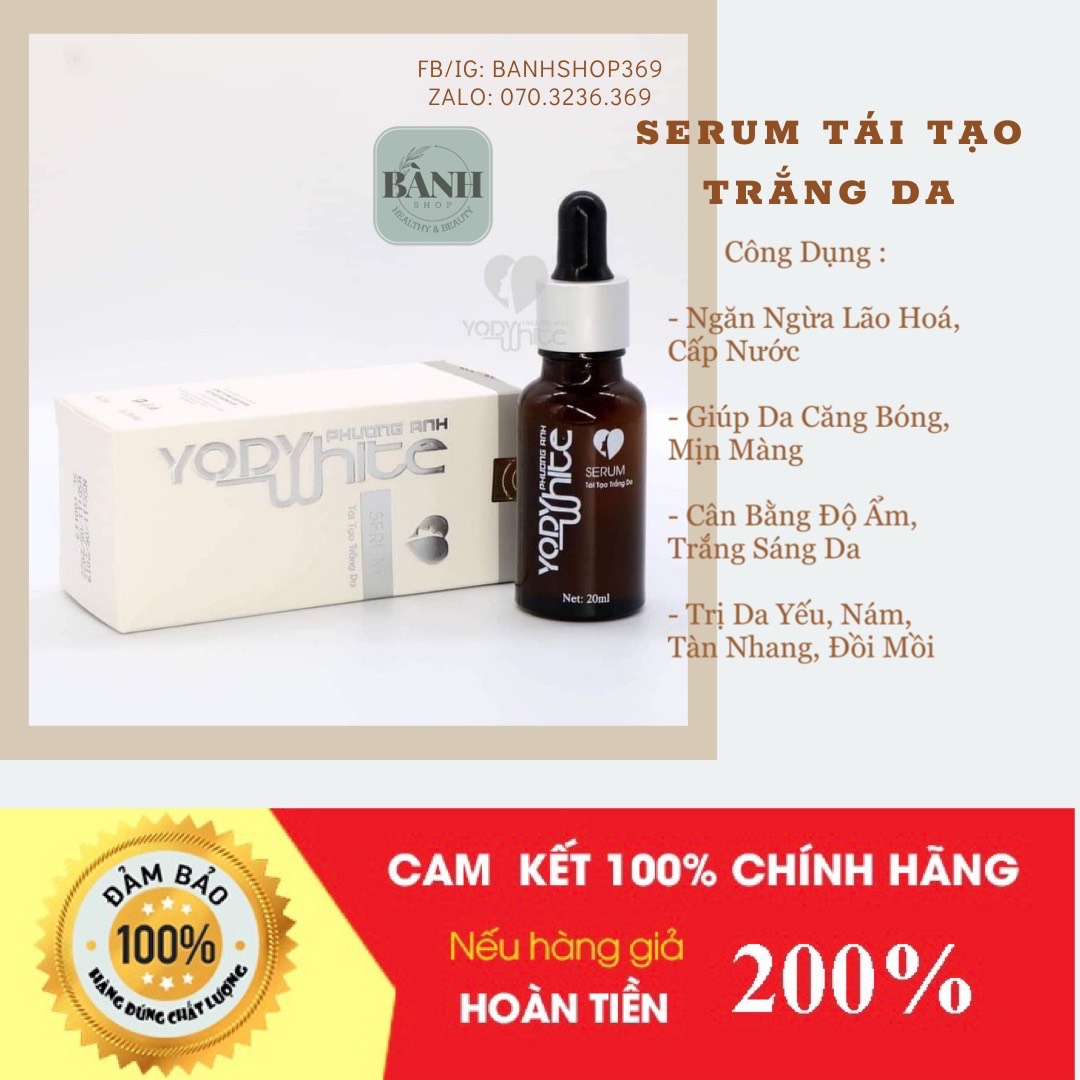 Serum tái tạo trắng da yodywhite phương anh