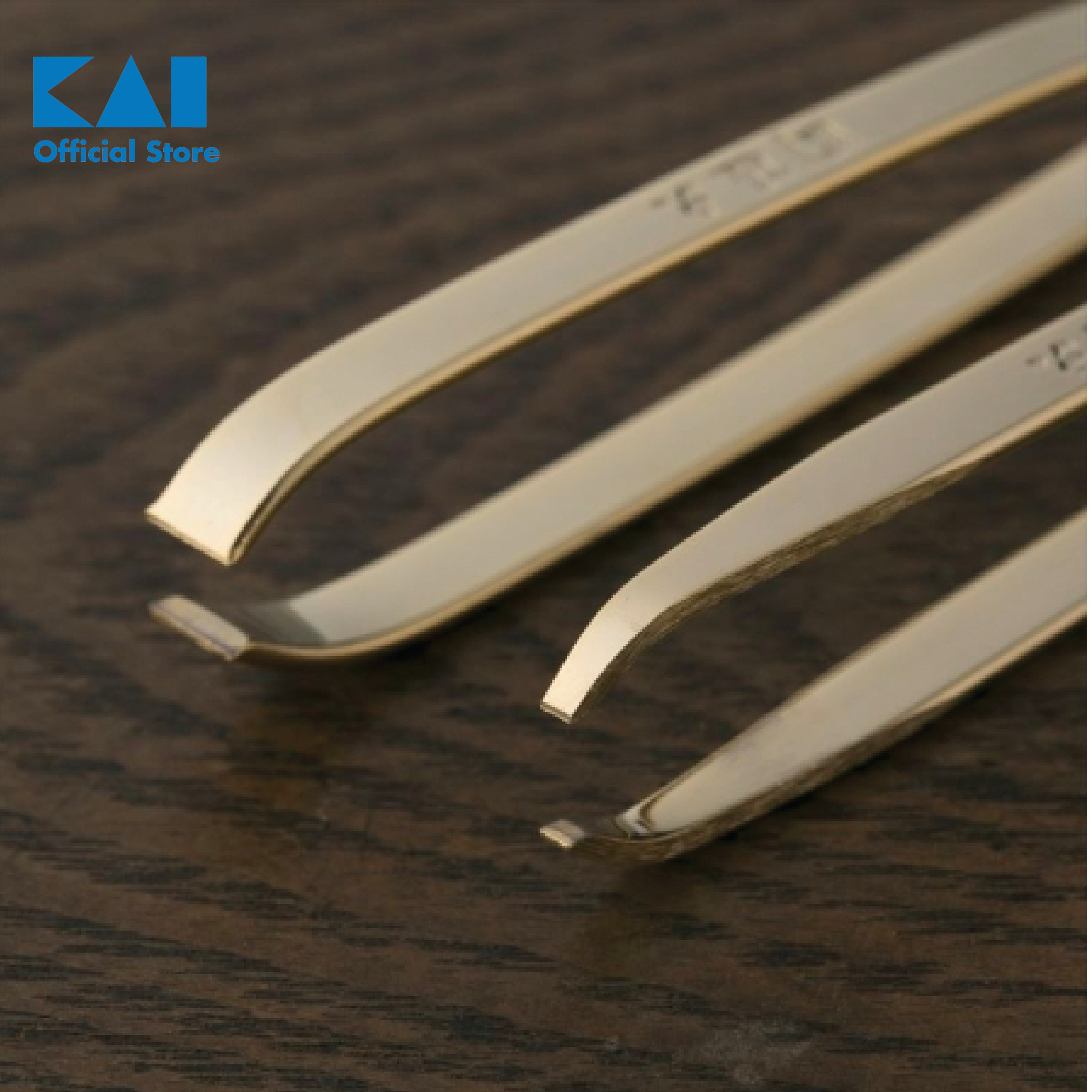 Combo 2 chiếc nhíp cao cấp KAI Seki Magoroku (Mạ vàng) HC1833