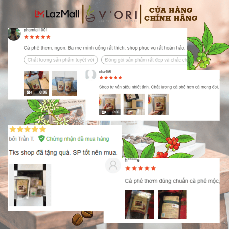 CÀ PHÊ HẠT RANG AMA 100% ROBUSTA 250GR (CHỨNG NHẬN UTZ & VIETGAP)
