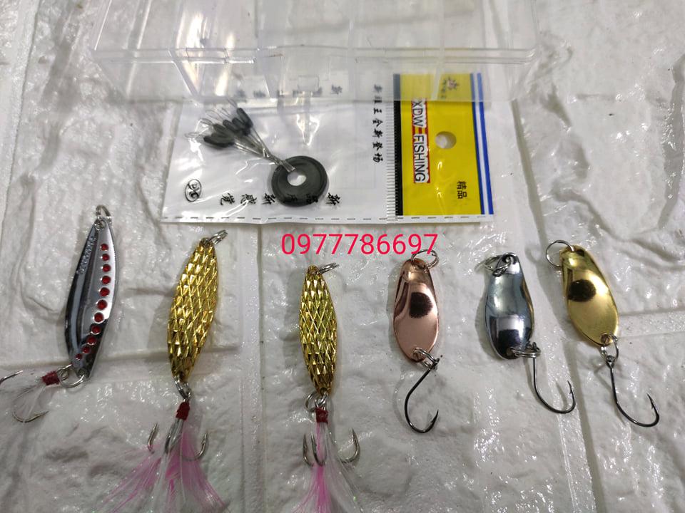 mồi thìa lure suối combo 6 con