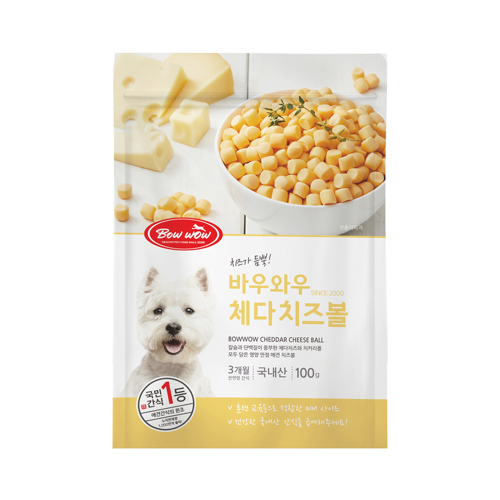 [100gr] Phô mai viên Bowwow Hàn Quốc cho chó