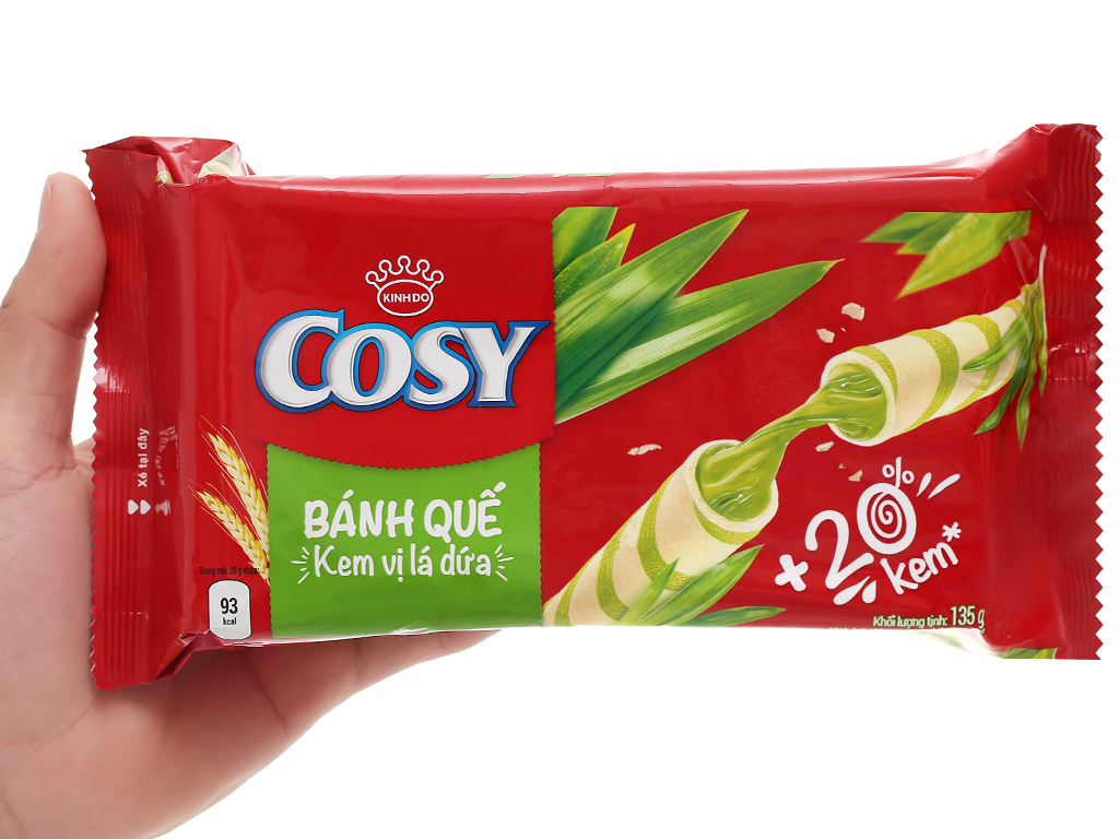 [Siêu thị WinMart] - Bánh quế Cosy vị dứa gói 132g