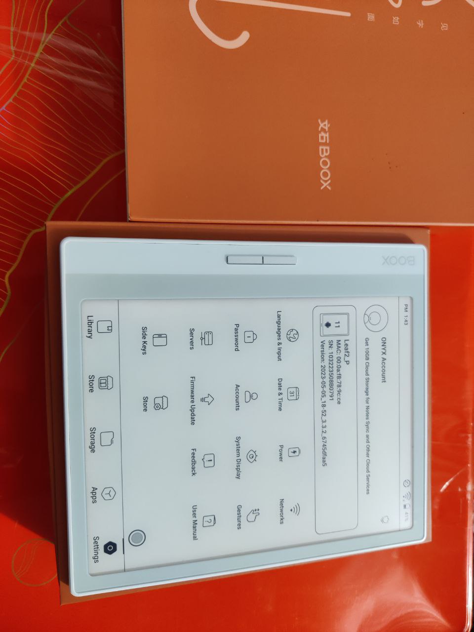 Máy đọc sách Onyx Boox Leaf 2 Boox Poke 4S