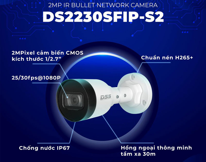 [Có sẵn] [Ảnh thật] Camera IP 2MP Dahua DS2230SFIP-S2 (hàng chính hãng DSS BH 24T)