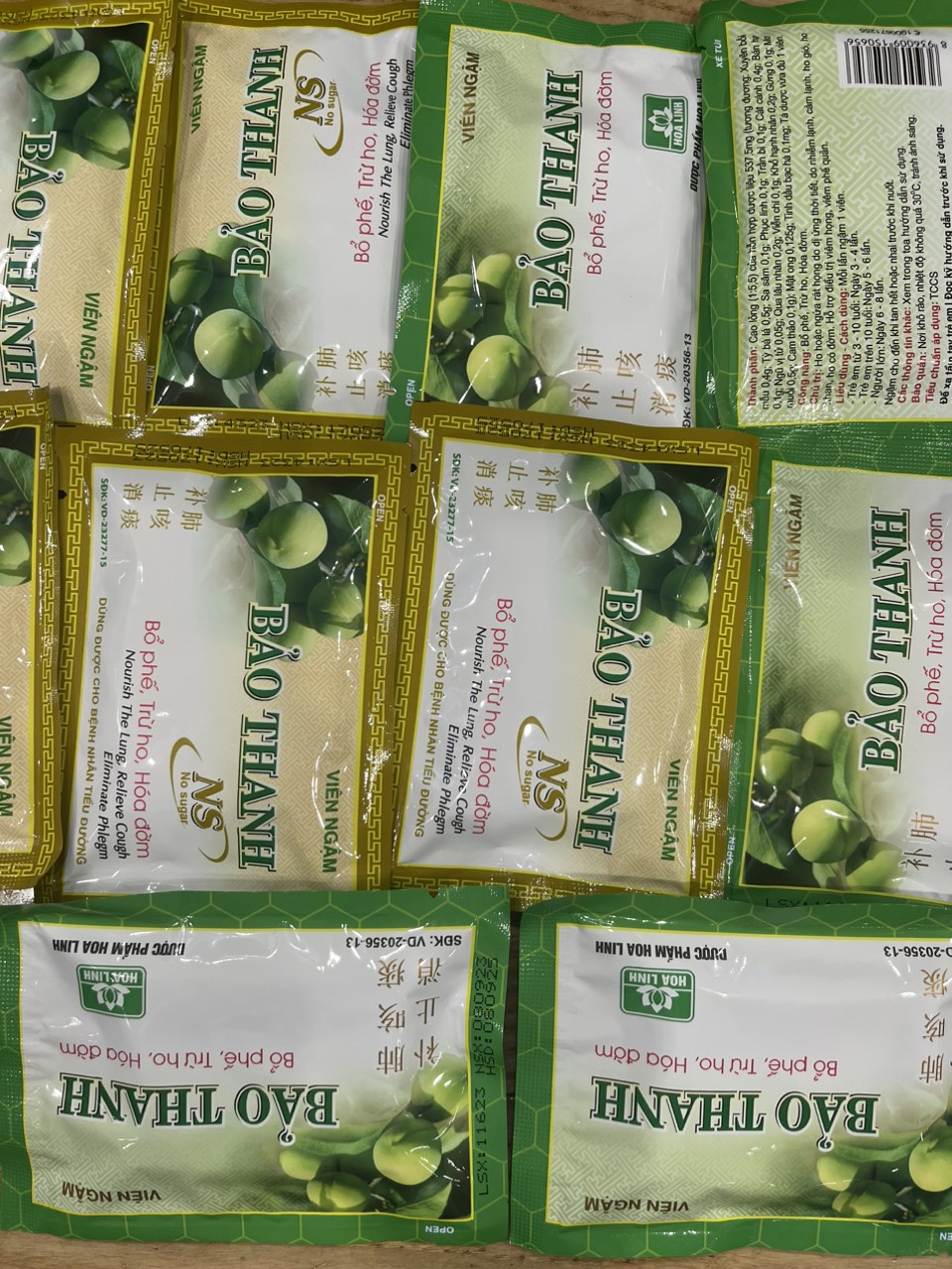 Ngậm ho vỉ 5 viên Bảo thanh