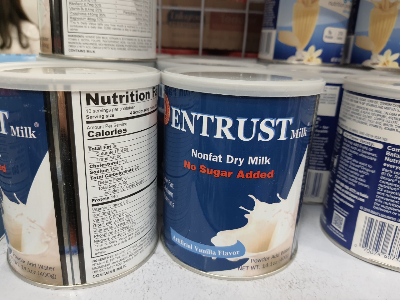 [HCM]Sữa bột Entrust Milk Cho Người Tiểu Đường nhập Mỹ 400g
