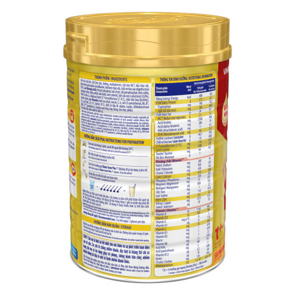 Sữa Dielac Grow Plus 1+, 1-2 tuổi, (sữa non ) 850g