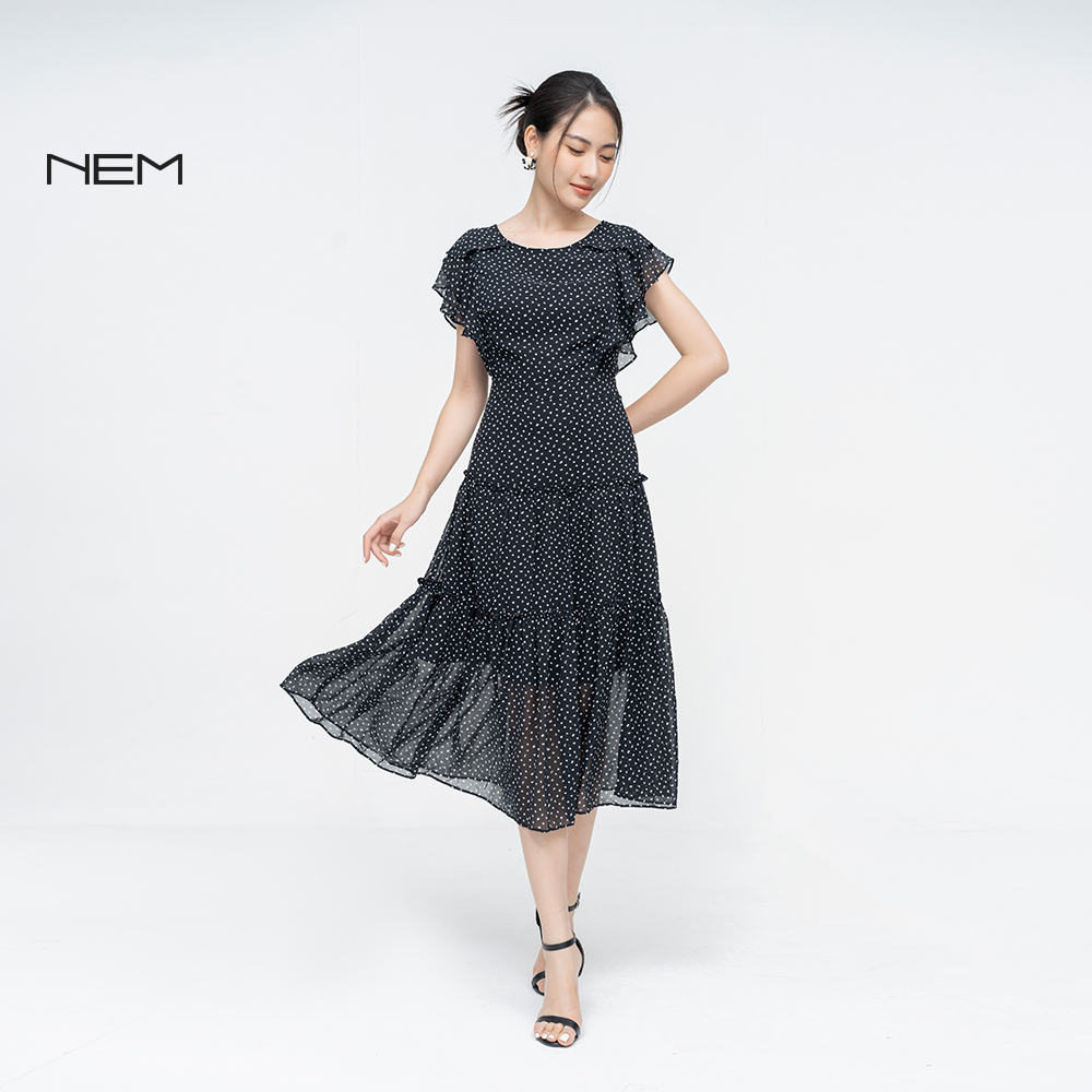 ĐẦM THIẾT KẾ HÈ ĐEN NEM FASHION D06342