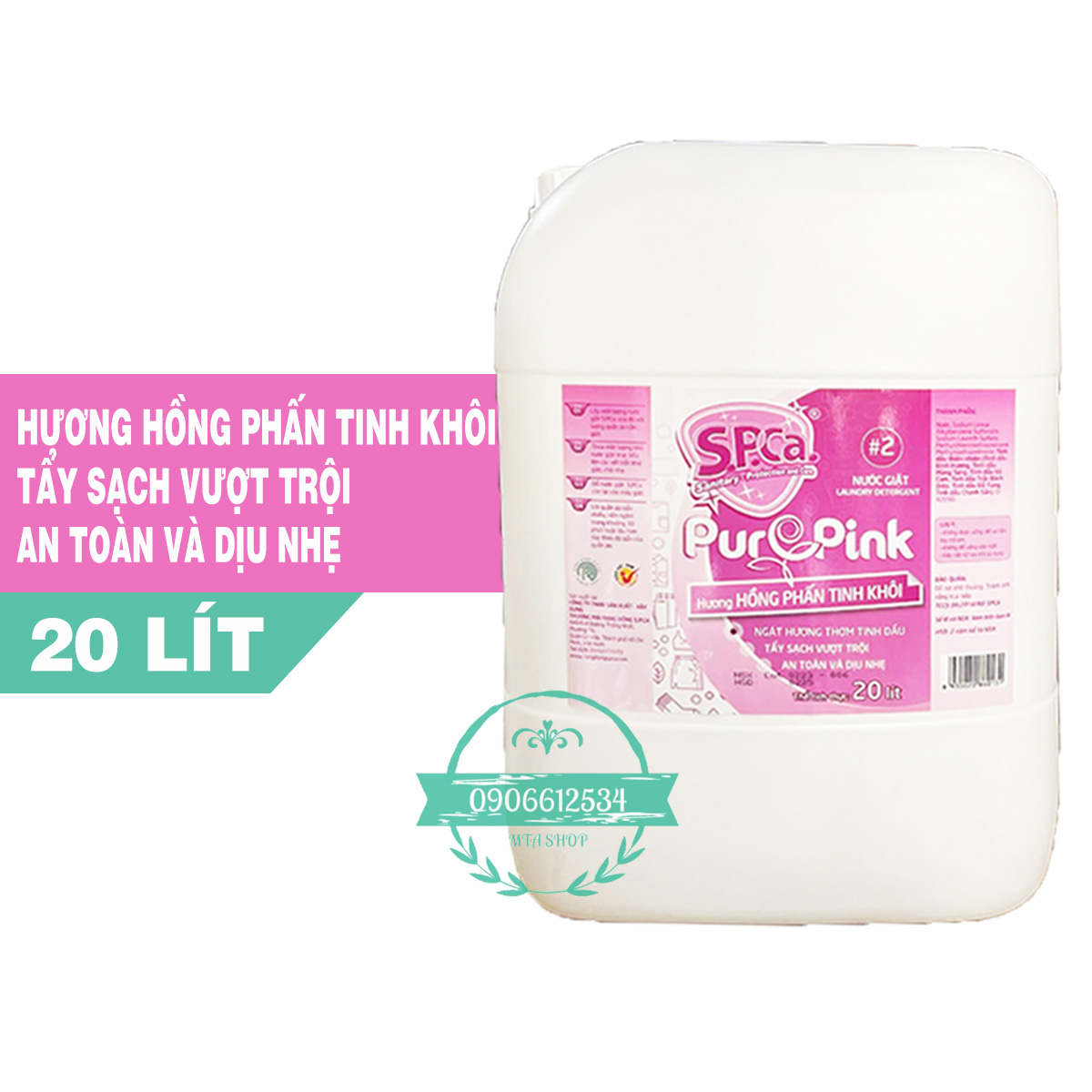 Nước giặt SPCa đậm đặc 20 lít - tùy chọn hương