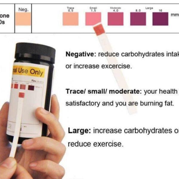 hộp 100 que thử Keto 1 thông số URS -1K