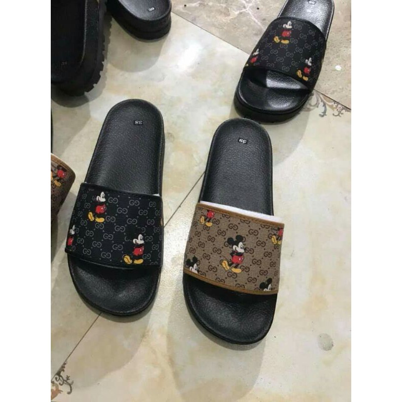 Dép Mickey đế răng 4cm