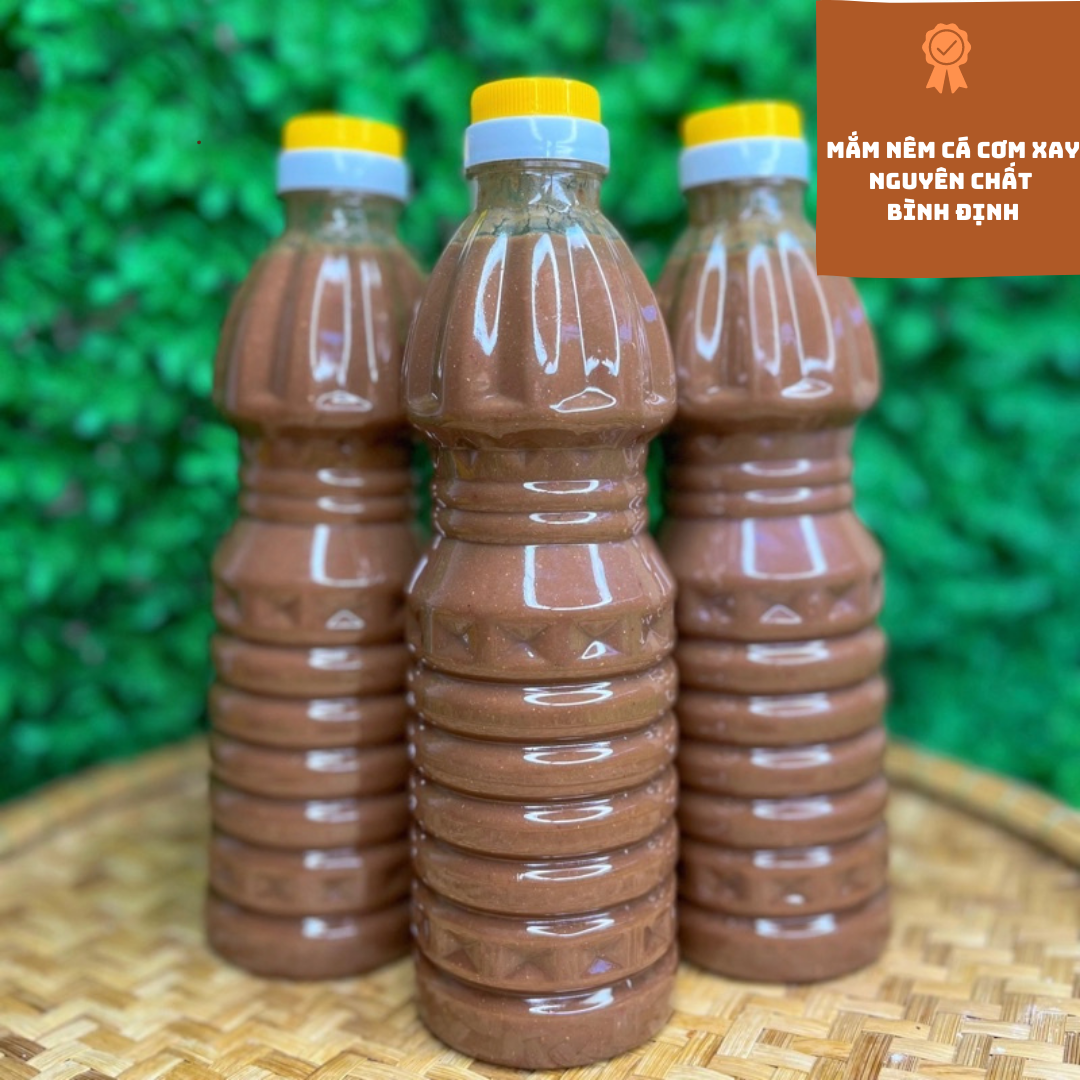 Mắm nêm ngon nguyên chất cá cơm xay Bình Định ( 1Chai x 460ml)