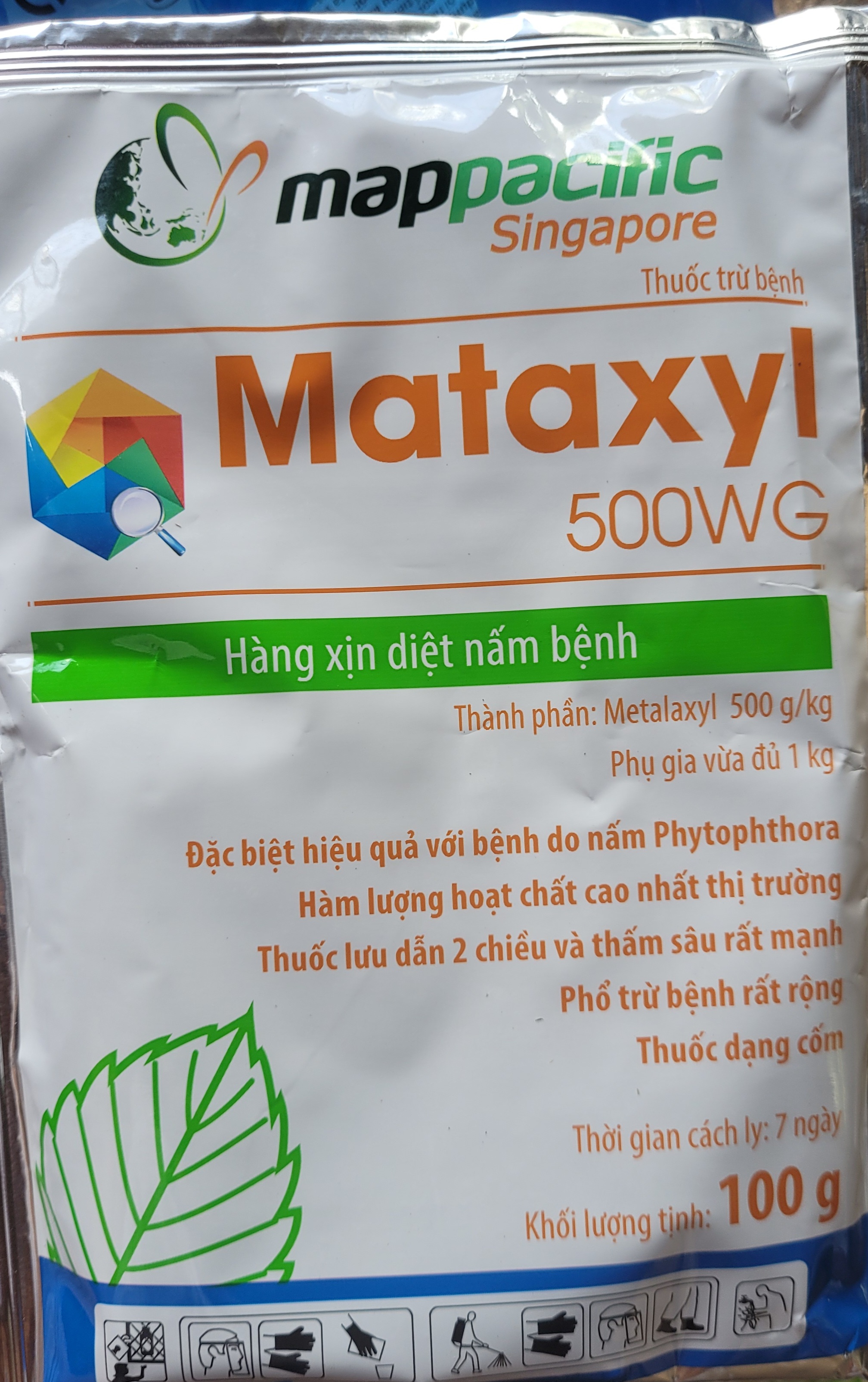 Thuốc trừ bệnh Mataxyl 500WP gói 100gr,