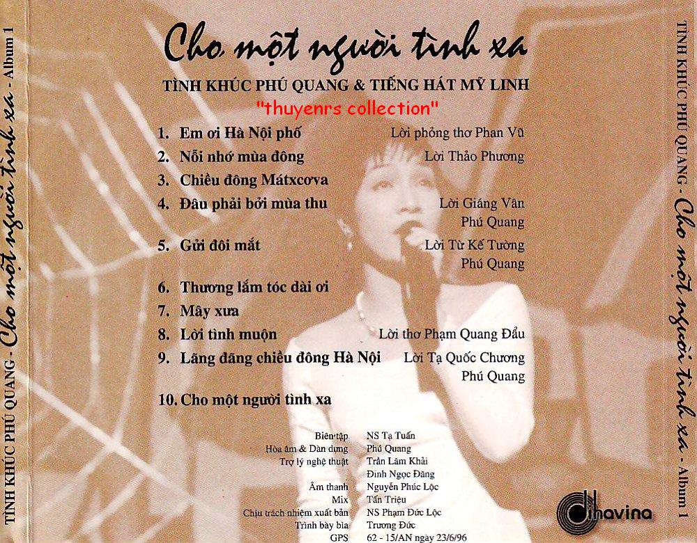 Bộ 6 đĩa CD nhạc tình khúc Phú Quang 1