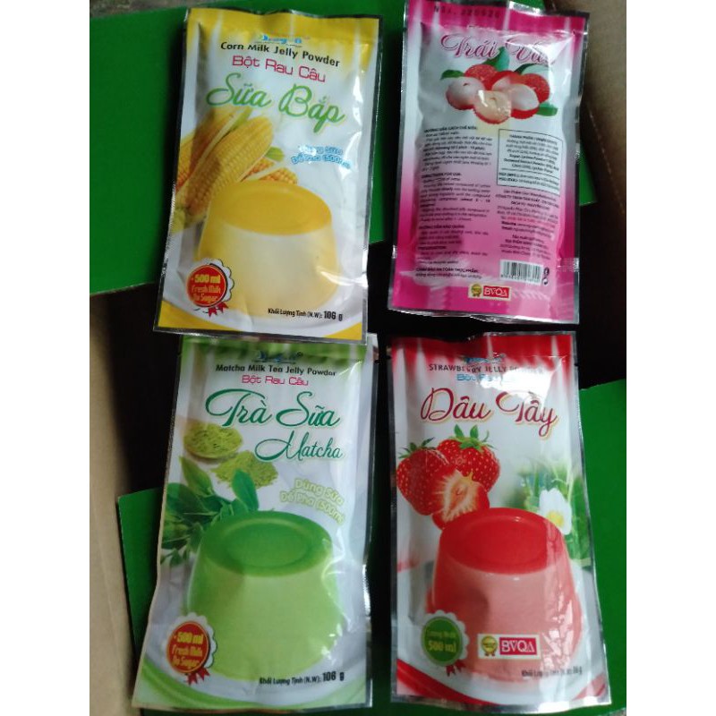 bột rau câu sữa bắp dragon [gói 106g]