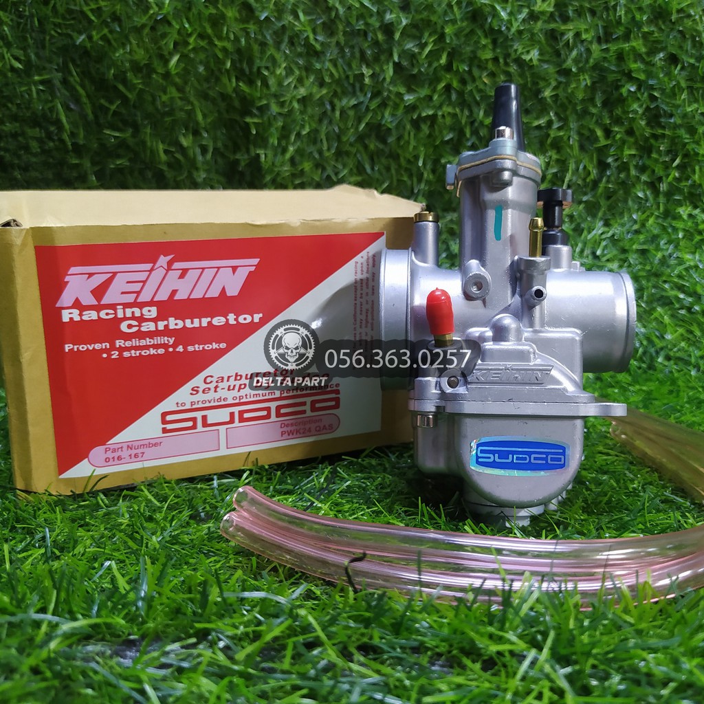 Bình xăng con kenhin ga dẹp PWK họng 24 cho xe zin PXL