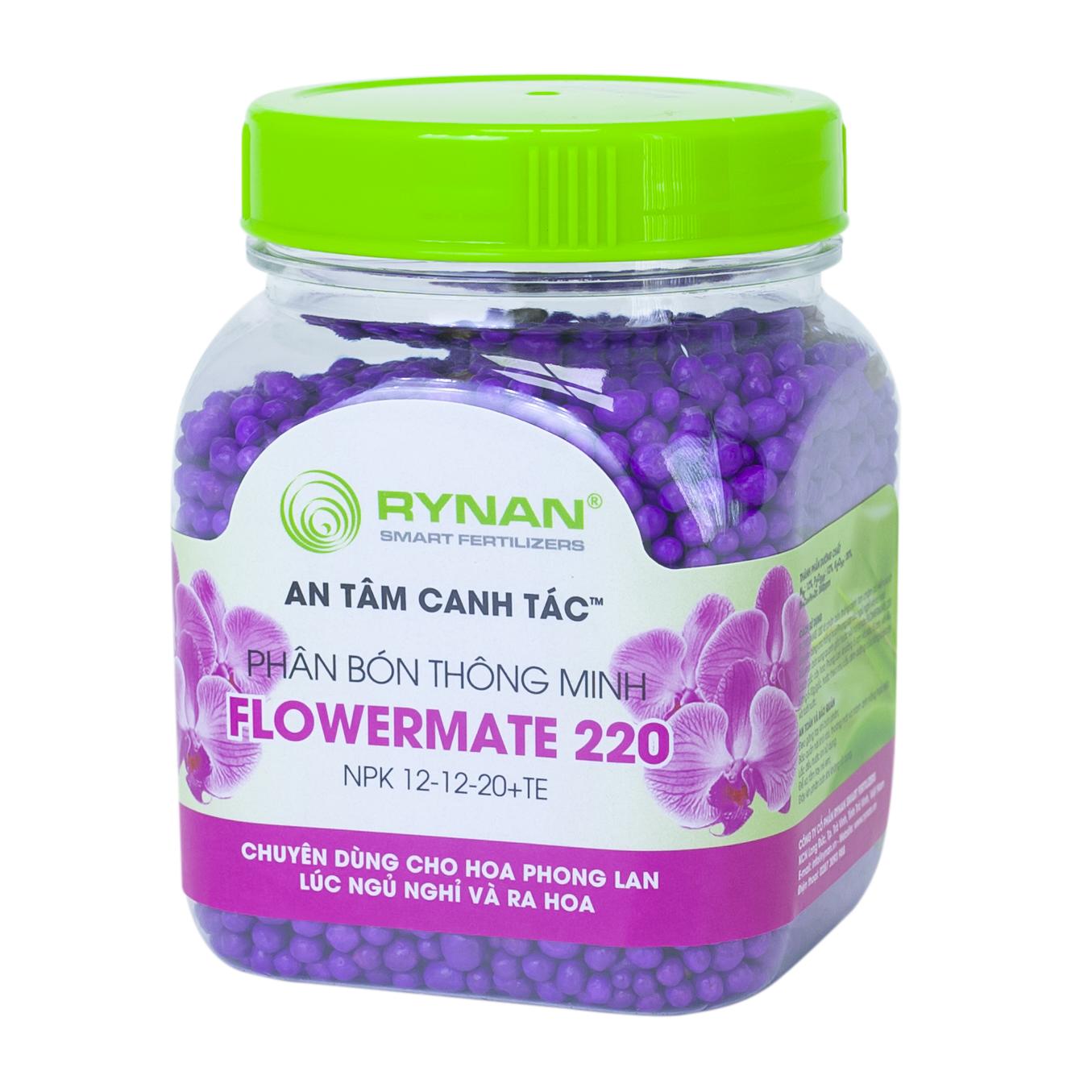 Slow-dissolving fertilizer for orchids HELPING Flowering Flowermate 220 4-month resolution (Jar 150g)