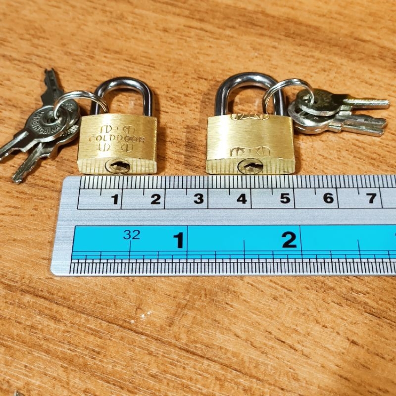 Ổ khoá mini vali bằng thau cỡ 20mm và 25mm