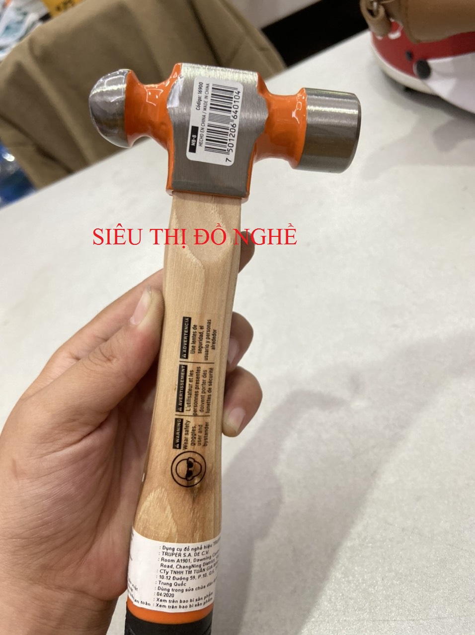 Búa đầu tròn 8oz truper - 16900