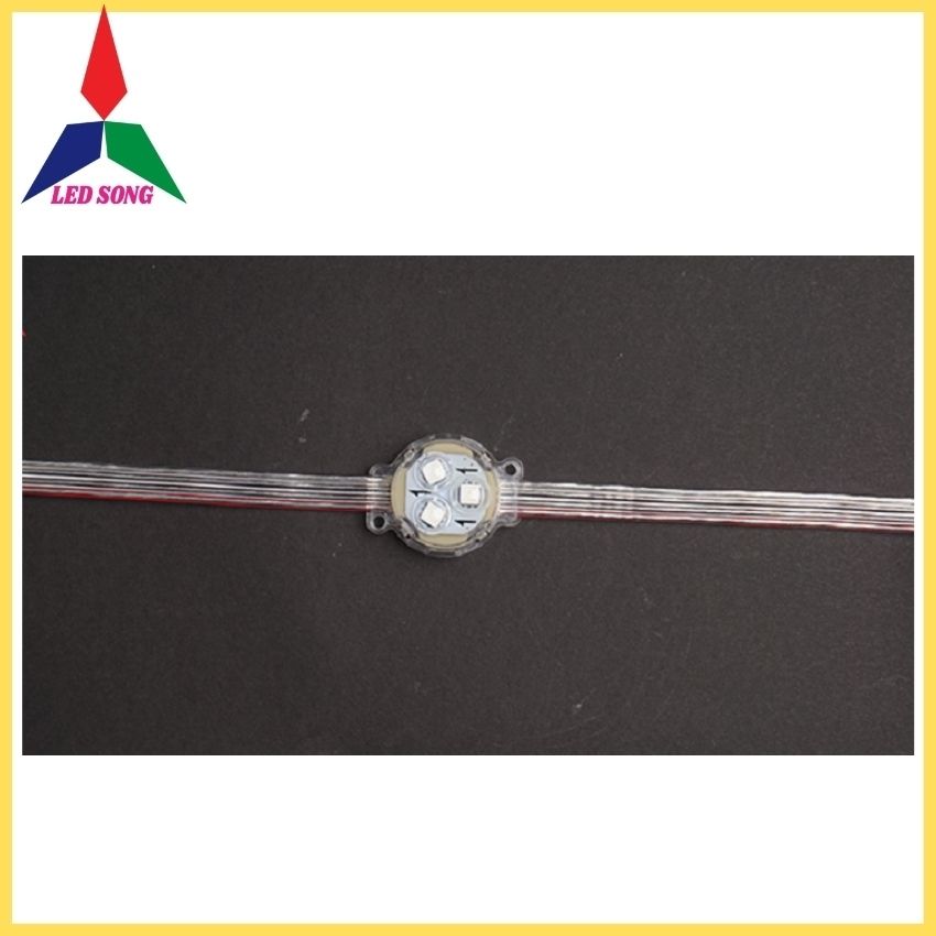 Led Bát Full Màu Phi 30mm Đầu Trong Dây 30 Bóng
