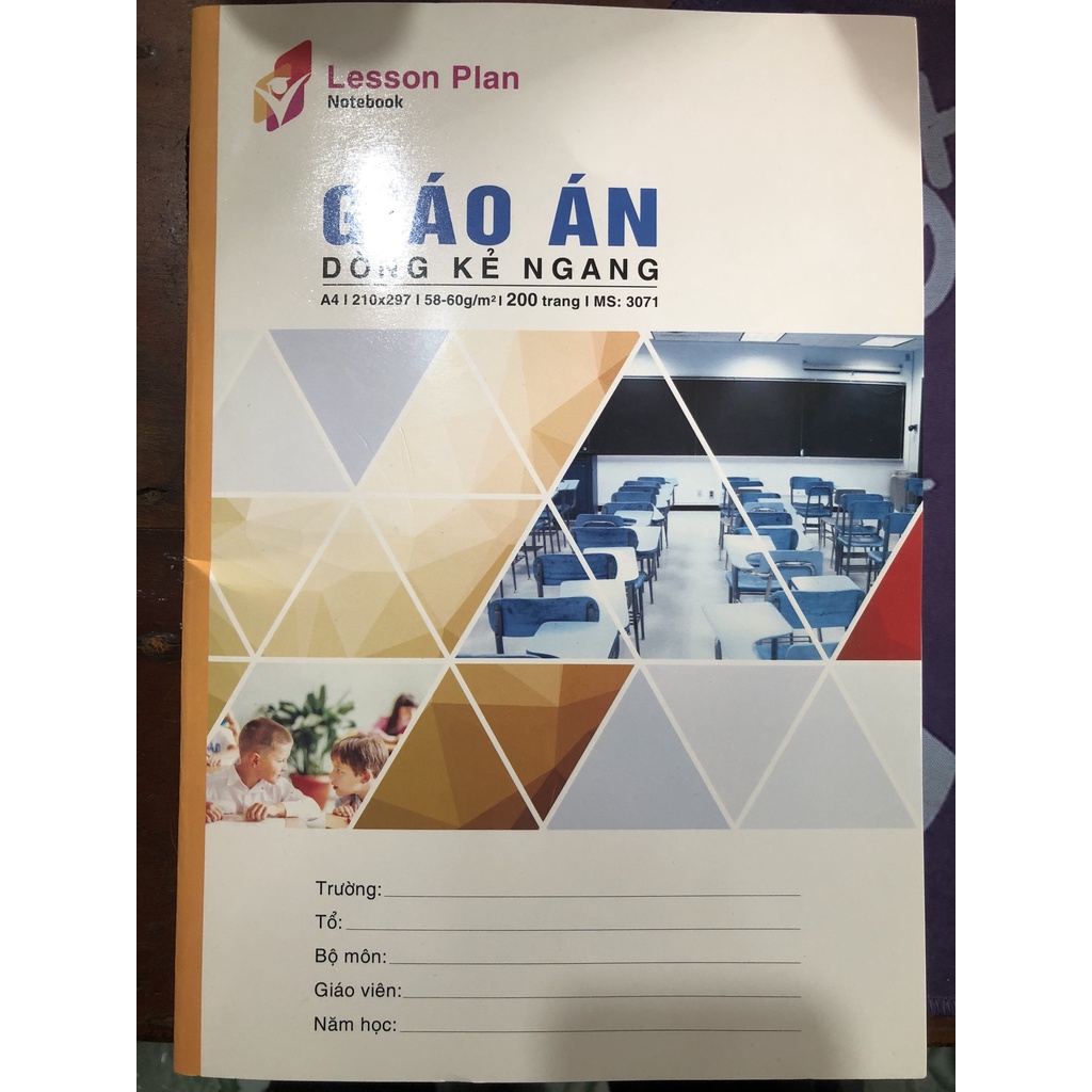 Sổ giáo án A4 200 trang hải tiến ( Kẻ ngang - ôly)