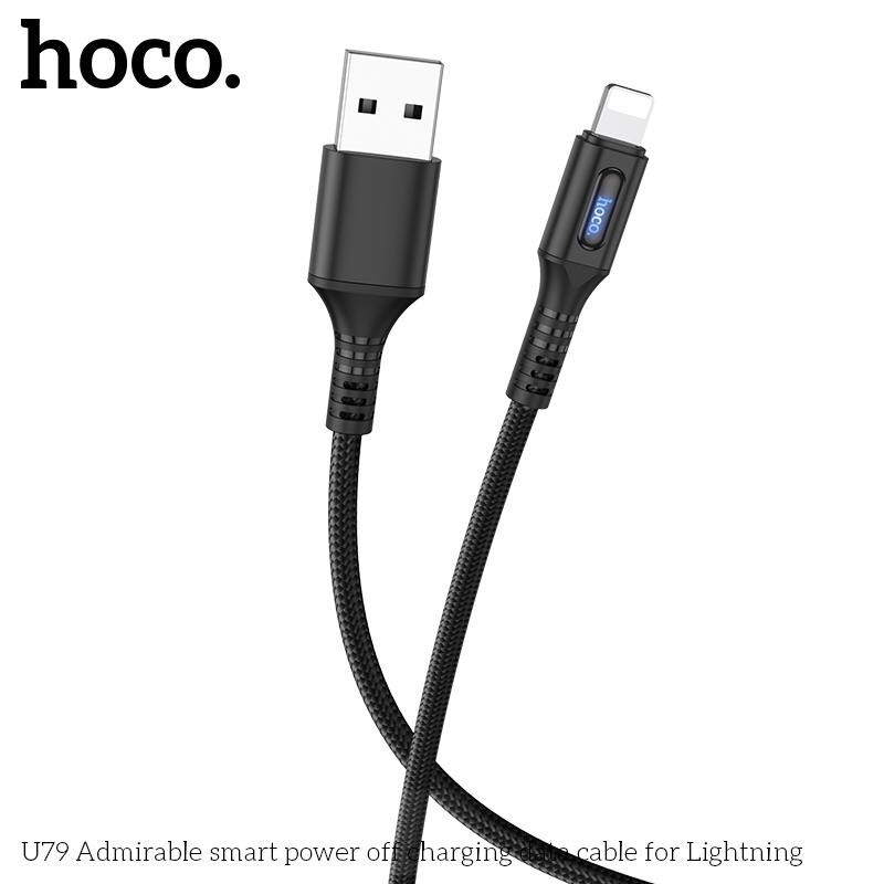 Cáp Hoco U79 Lightning 1.2M - Ngắt điện thông minh