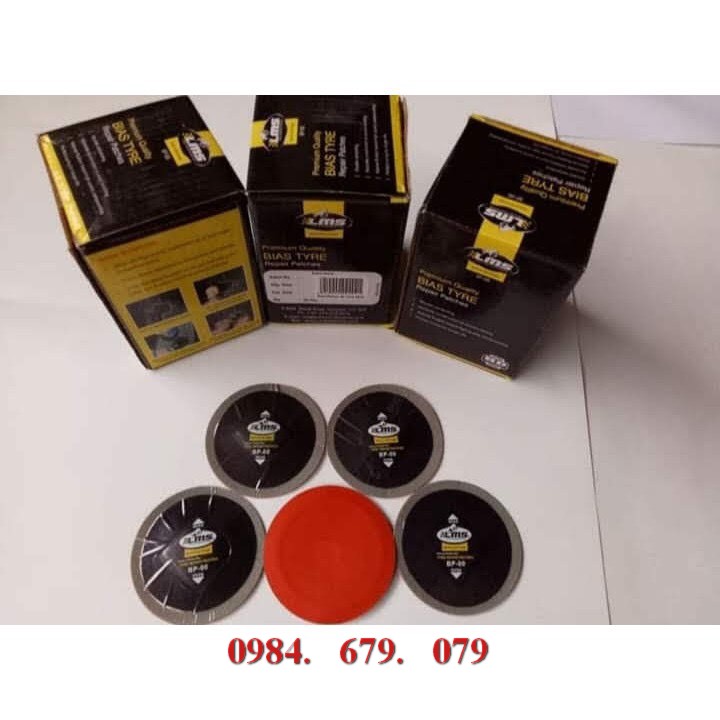 Hộp 25 miếng vá lốp LMS- BP-00 (60x60 mm)