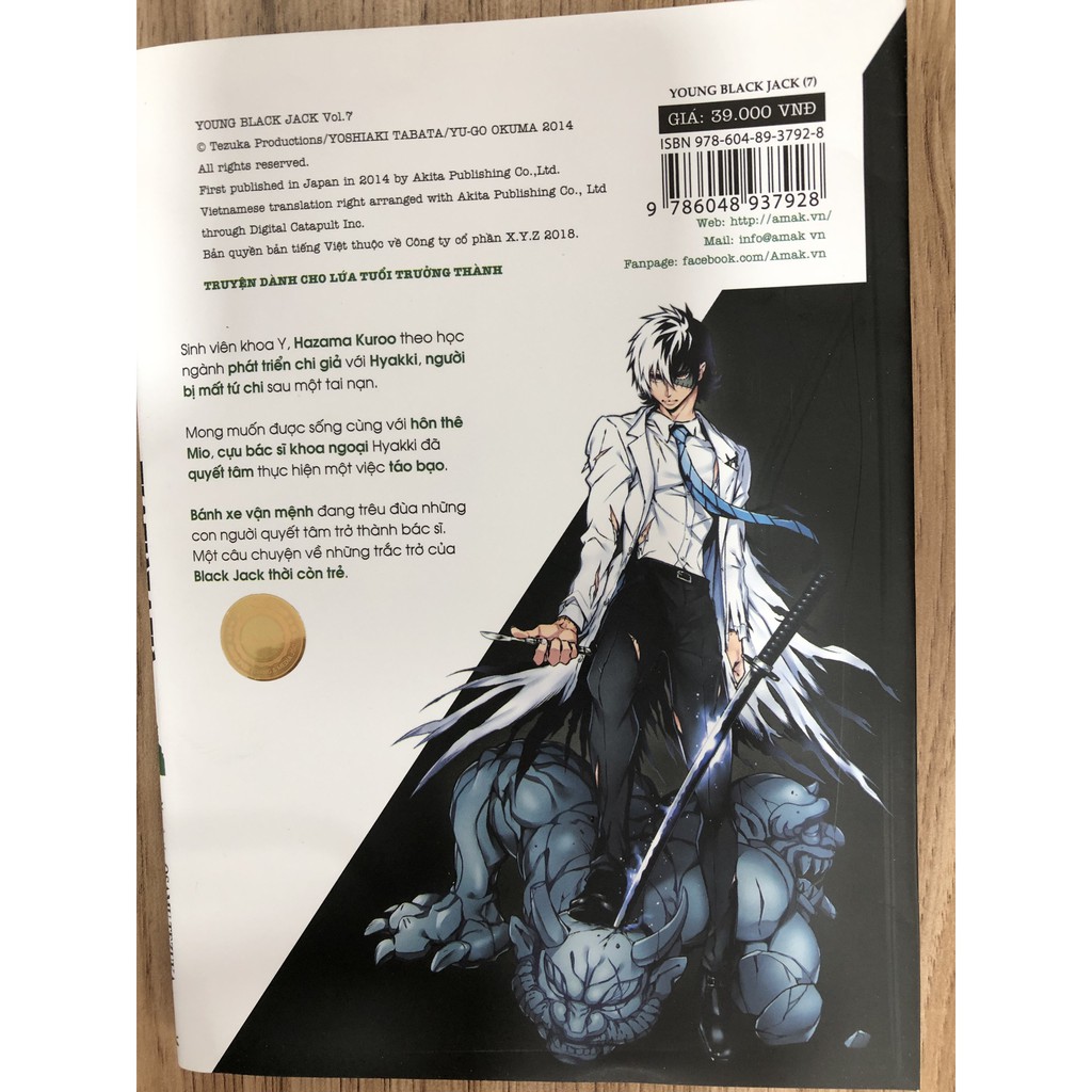 Sách - Young Black Jack - Tập 7 - 9786048937928