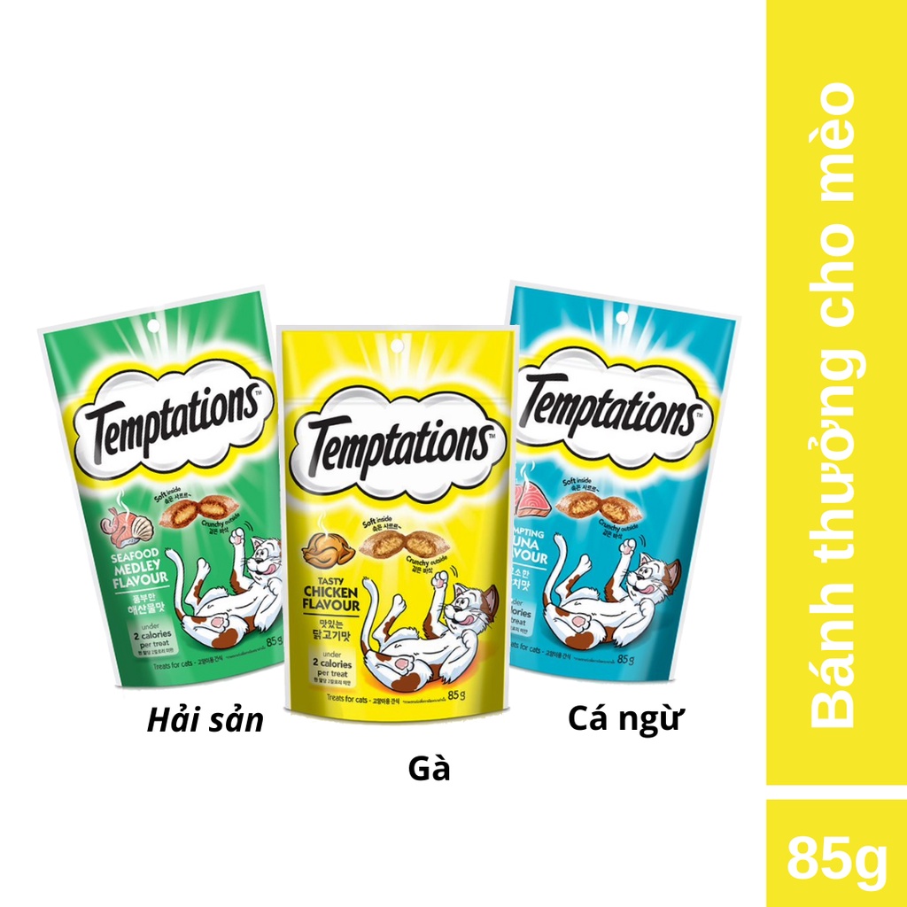 Bánh Thưởng Cho Mèo Temptations 85g