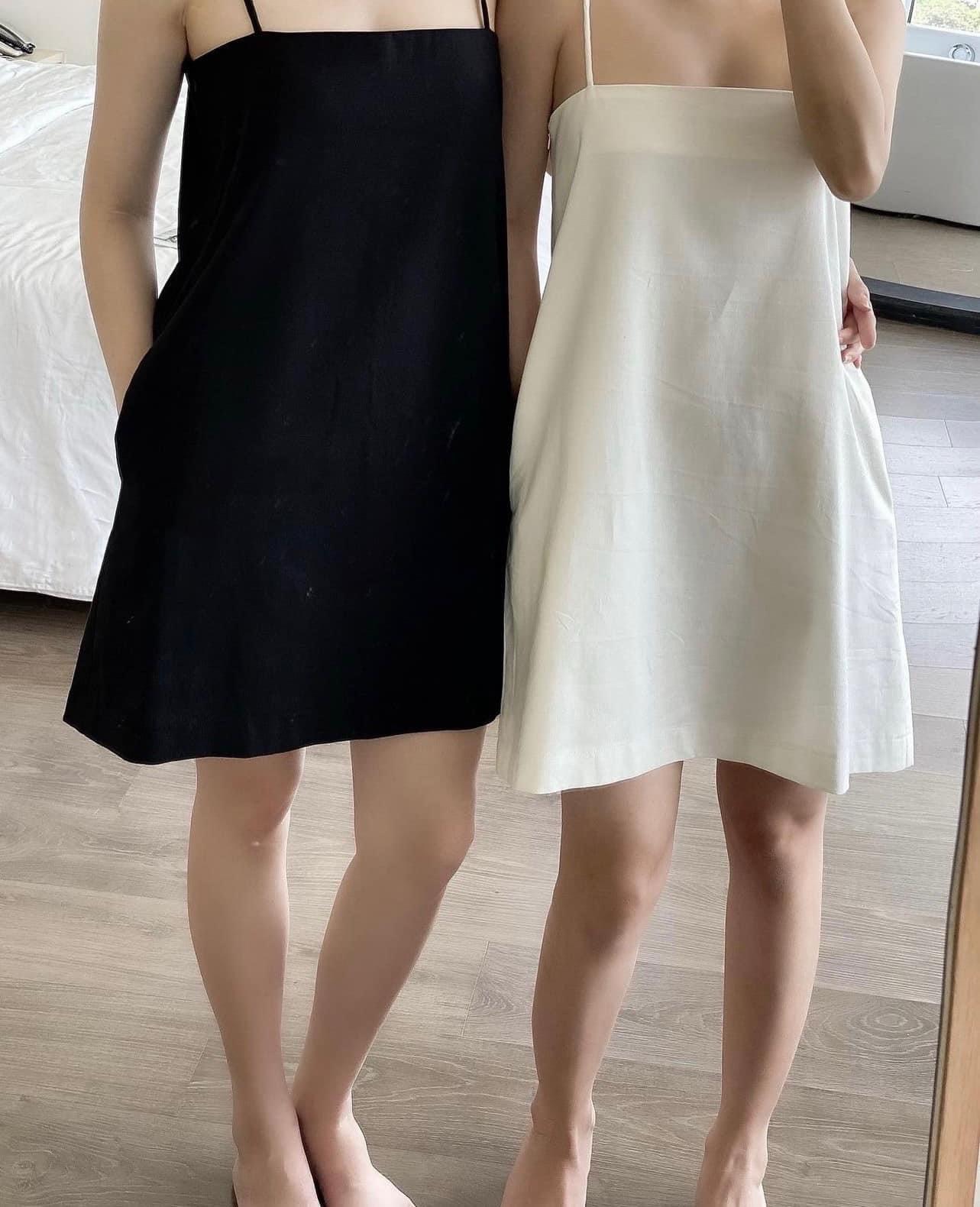 (Real photos, kerosene speed)🍩𝒏𝒆𝒘 𝒊𝒏 - Lenin basic dress🤎Dress halter piece Basic