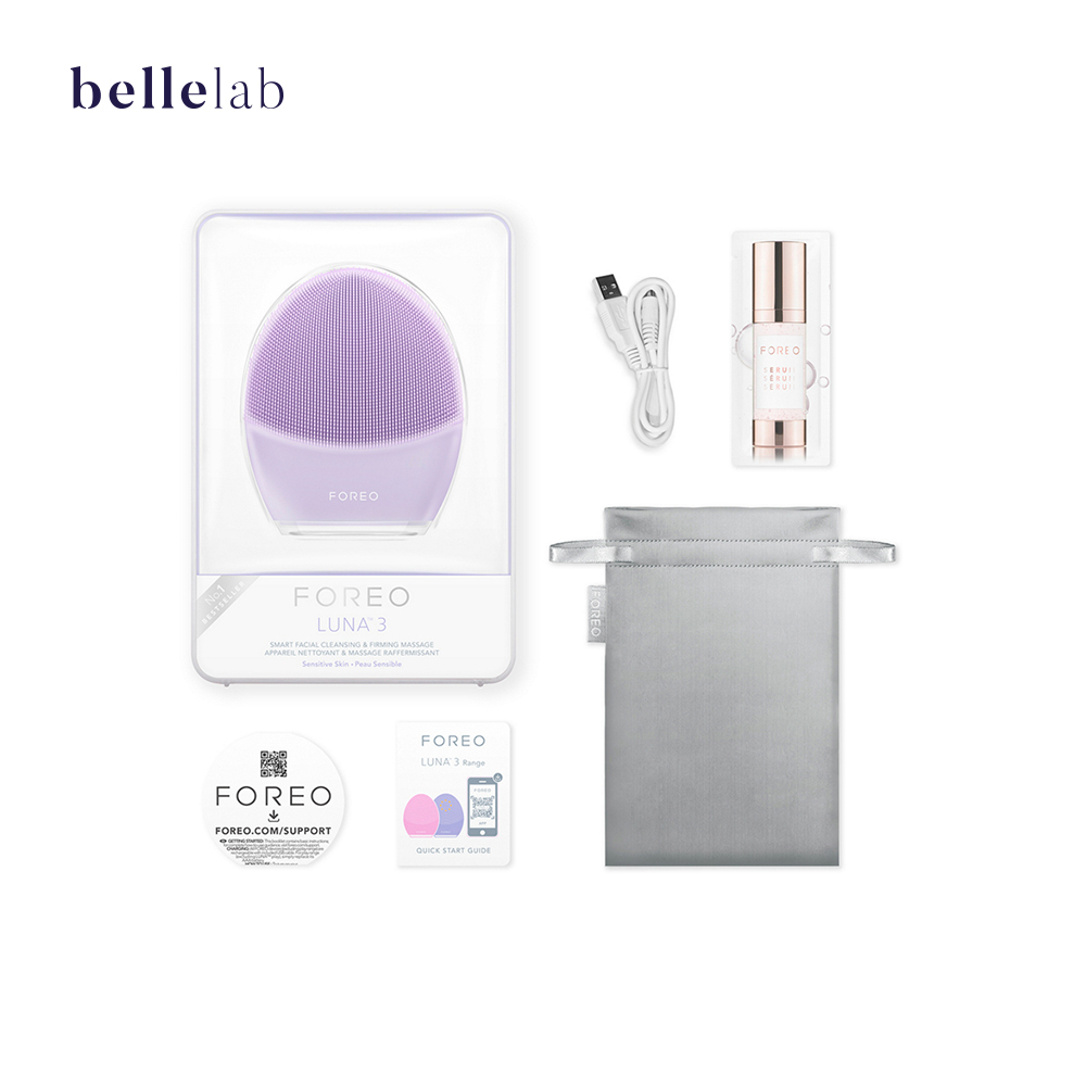 FOREO LUNA 3 - Máy rửa mặt - Màu Tím Cho Da Nhạy Cảm