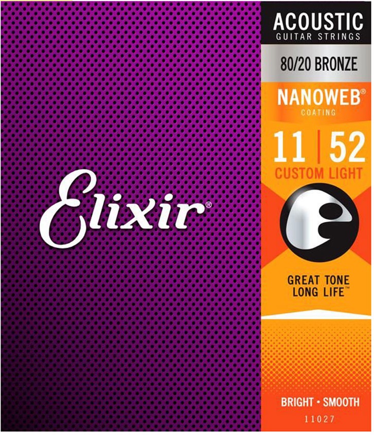 Dây Đàn Elixir Acoustic PhosPhor cỡ 11 chính hãng 16027 - Phân Phối Chính Hãng SolG
