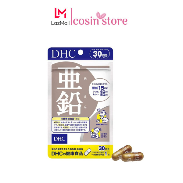 Viên uống kẽm DHC Zinc 30 viên 30 ngày dùng chính hãng Nhật Bản - Hỗ trợ tăng sức đề kháng - Cosin Store cao cấp