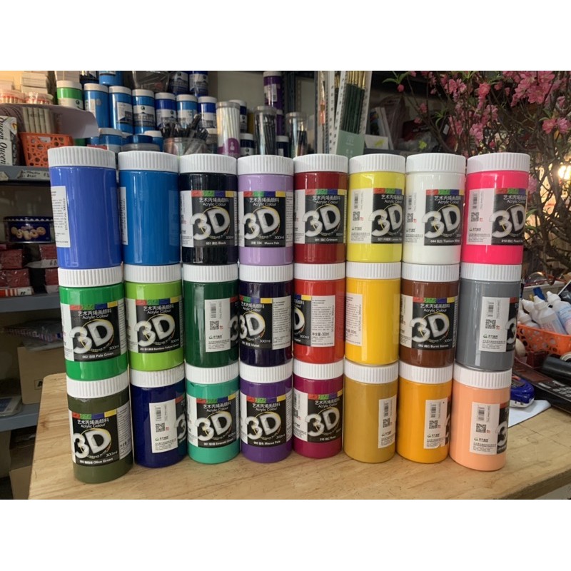 Màu Acrylic 300ml, Màu 3D