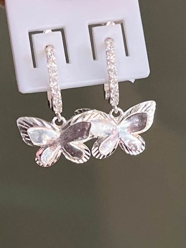 Bông tai Bạc 925 đính đá CZ Yuumigems