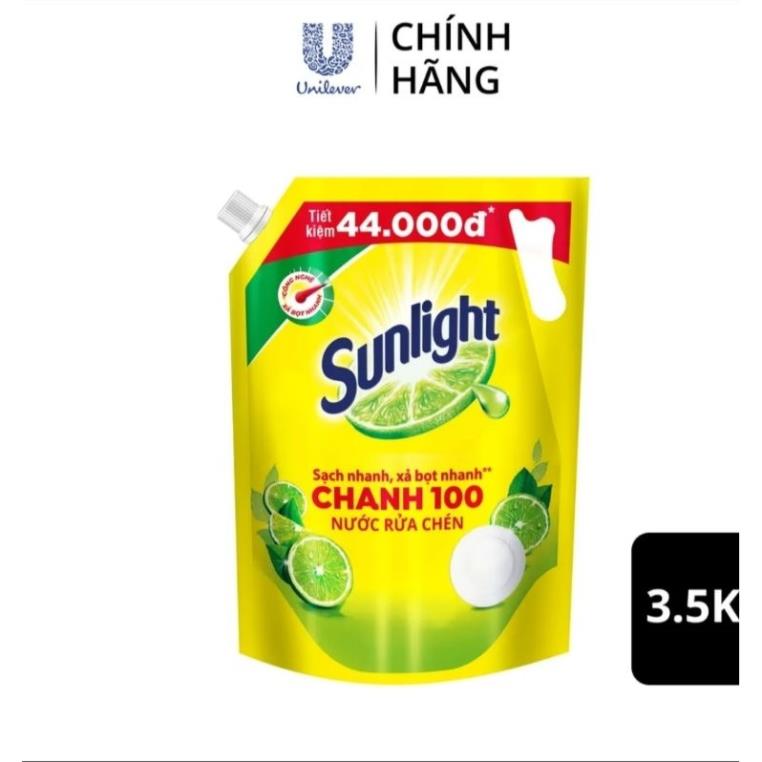 Nước Rửa Chén Bát Sunlight Chanh 100 (3.5Kg)