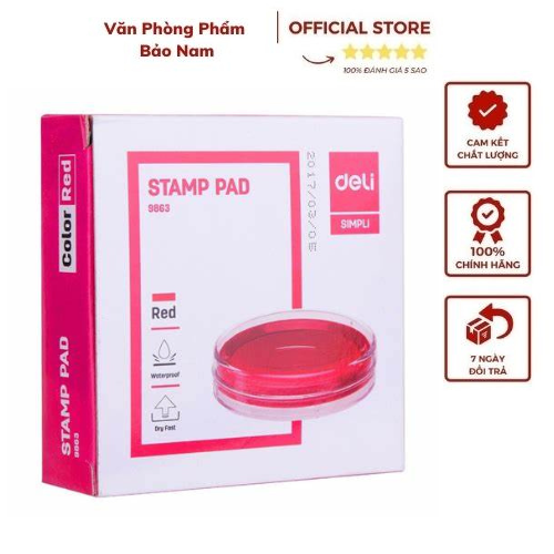 Khay Mực Dấu Tròn DELI - 9863