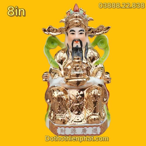 Tượng thần tiền thần phát 8in cao 20 cm