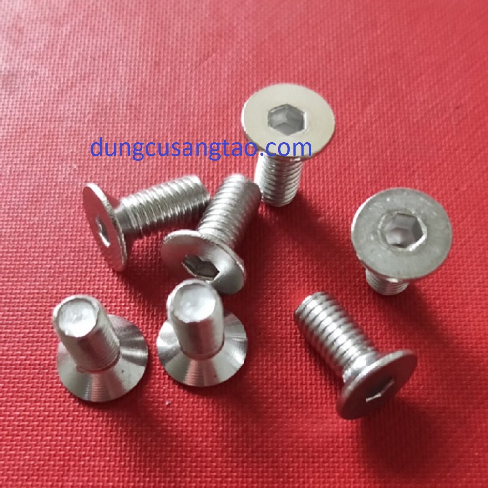 Ốc lục giác đầu phẳng M3 M4 M5 (Bu lông lục giác đầu phẳng)