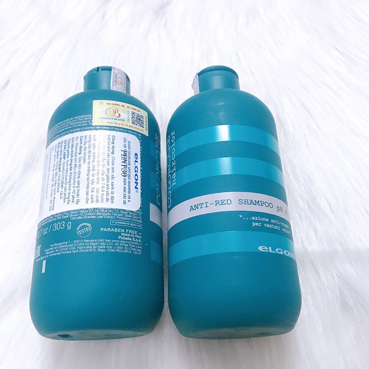 xả tím khử ánh vàng, tóc bạch kim ELGON 300ml
