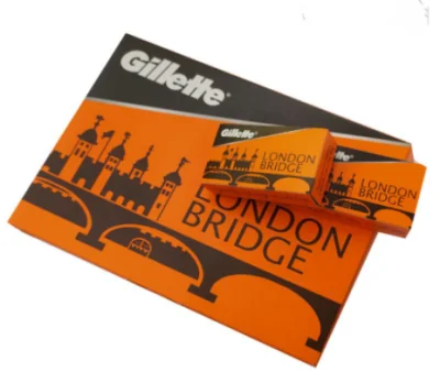 [HCM]Vỉ 100 cái Lưỡi dao lam Gillette London Bridge