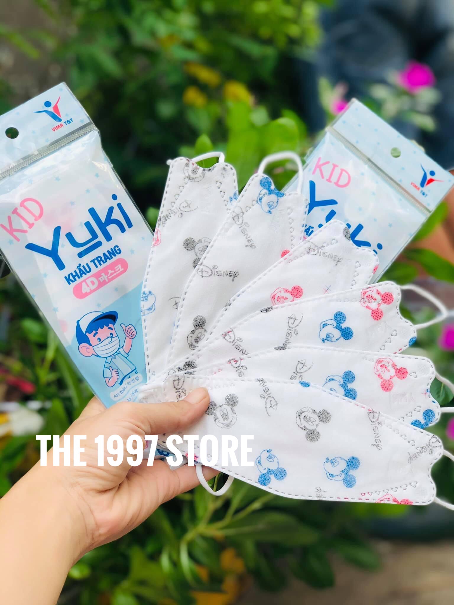 [HCM]Khẩu trang 4D Yoki cho bé bịch 6cái tiêu chuẩn KF94 (Khẩu trang kháng Khuẩn 4 Lớp)