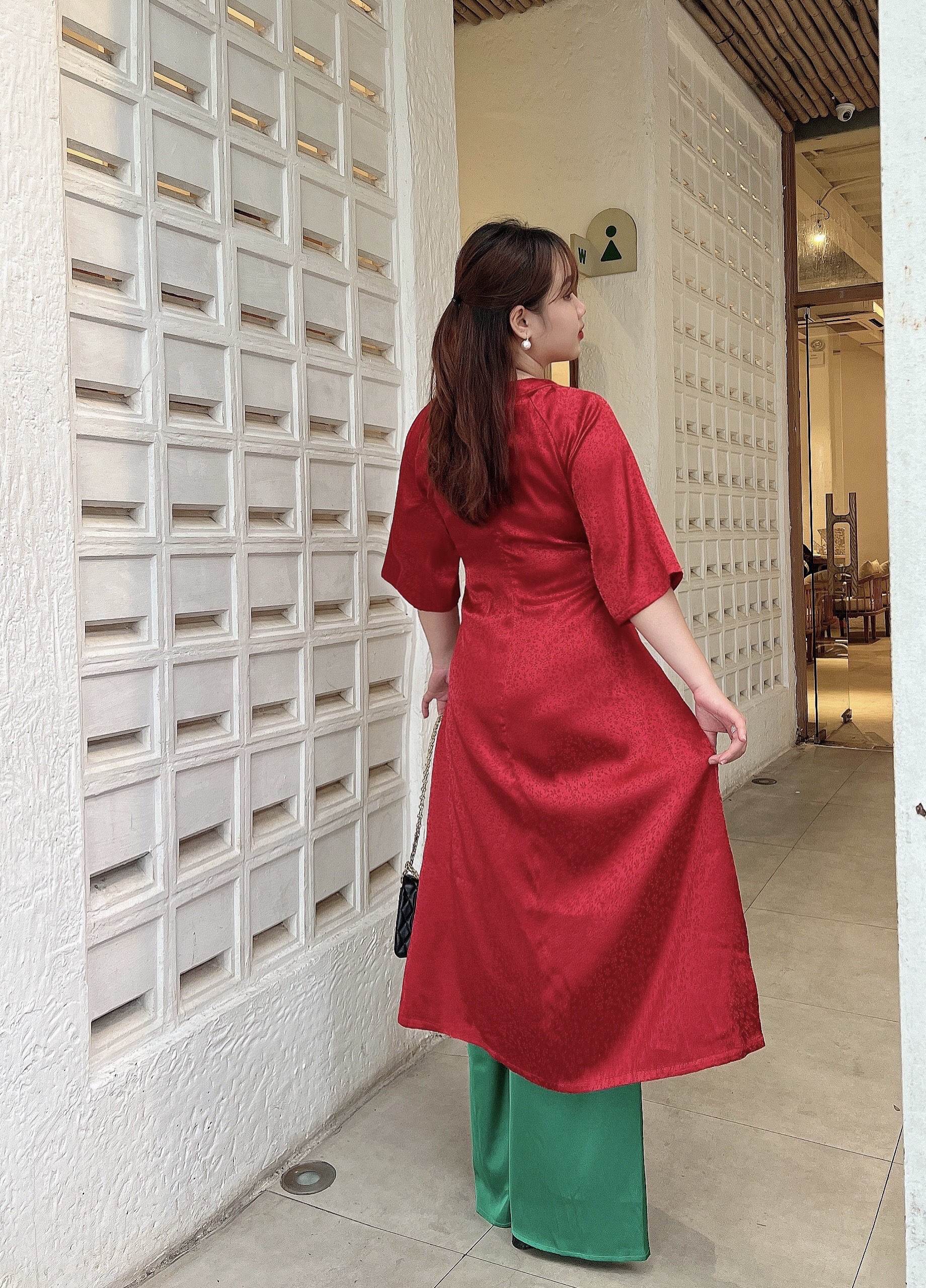 MUA 1 TẶNG 1 - ÁO DÀI BIGSIZE DÁNG SUÔNG CHẤT LỤA GẤM